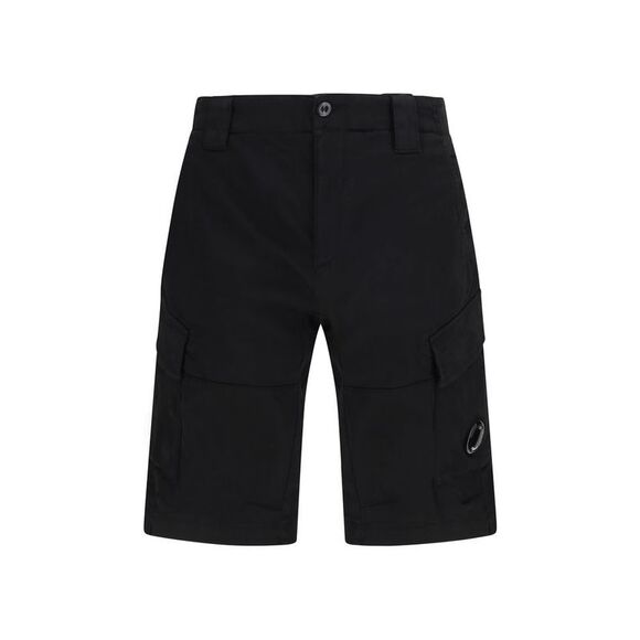 C.P. Company Black Cotton Bermuda Men's Shorts